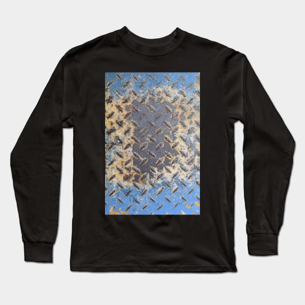 Colorful Rusty Metal Texture Long Sleeve T-Shirt by ernstc